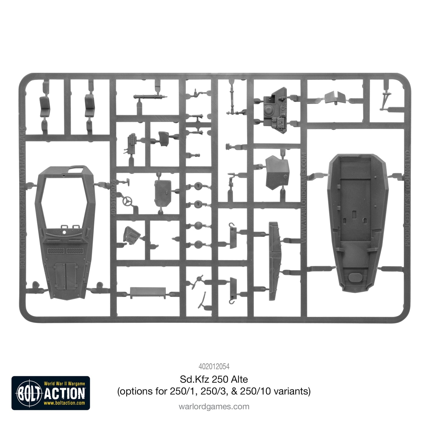 Bolt Action - Germany: Sd.Kfz 250 (Alte) half-track (options to make 250/1, 250/3 or 250/10 variants)