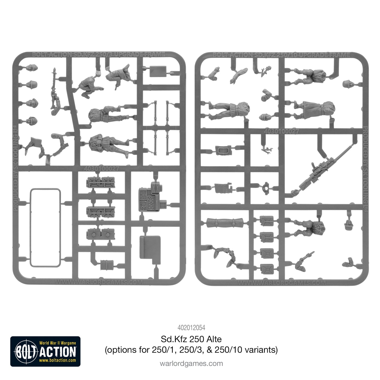 Bolt Action - Germany: Sd.Kfz 250 (Alte) half-track (options to make 250/1, 250/3 or 250/10 variants)