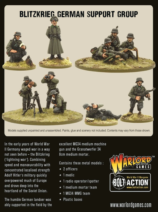 Bolt Action - Germany: Blitzkrieg German Support Group Bolt Action - Germany: Blitzkrieg German Support Group
