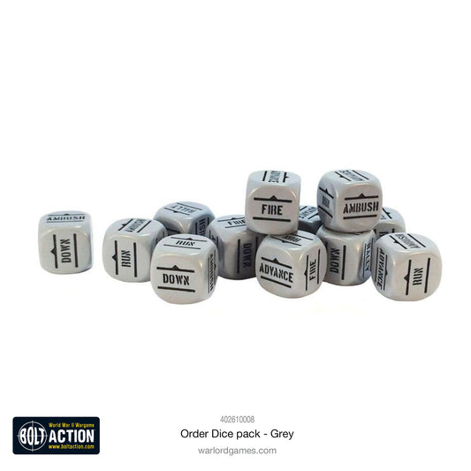 Bolt Action: Orders Dice Pack - Grey Bolt Action: Orders Dice Pack - Grey