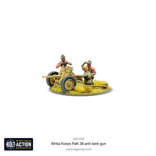 Bolt Action -  Germany: Afrika Korps Pak 36 Light Anti-tank Gun