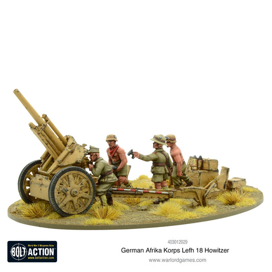 Bolt Action - Germany: Afrika Korps LeFH 18 10.5cm Medium Artillery