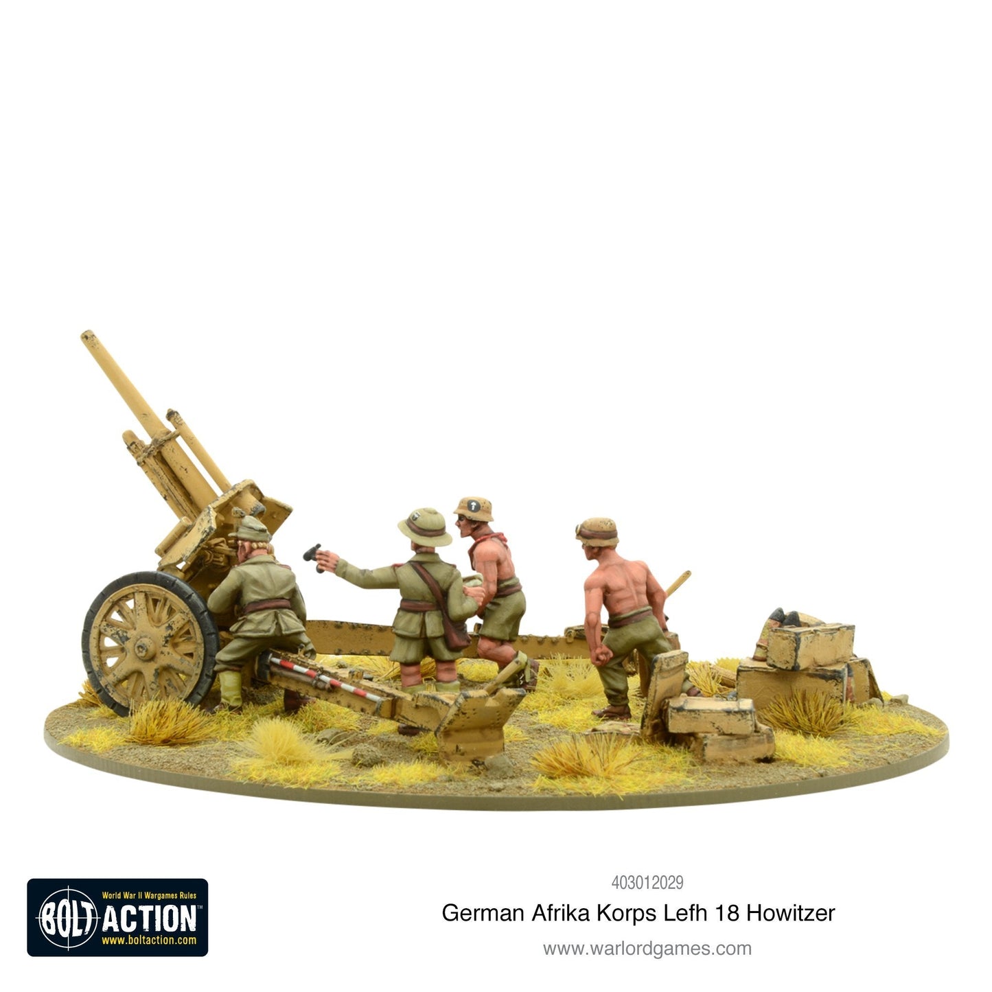 Bolt Action - Germany: Afrika Korps LeFH 18 10.5cm Medium Artillery