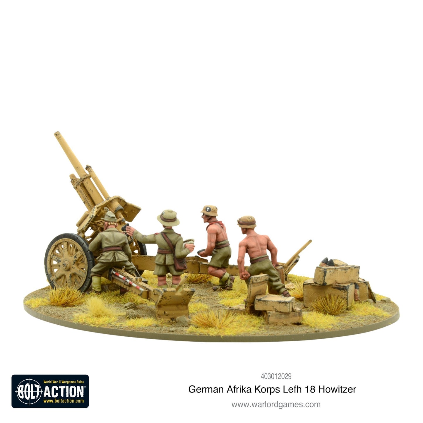 Bolt Action - Germany: Afrika Korps LeFH 18 10.5cm Medium Artillery
