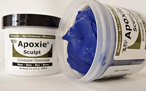 Apoxie Sculpt - 2 Part Modeling Compound (A & B) - 1 Pound, Blue
