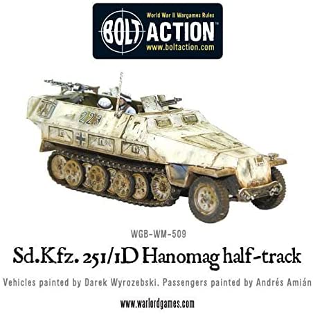 Bolt Action - Tank War: Sd.Kfz 251/1 Ausf D Hanomag German Tank + Digital Guide: Tank War