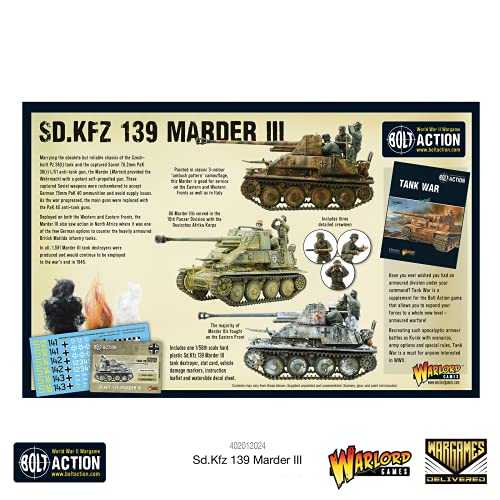 Bolt Action - Tank War: Marder III Ausf H German Tank + Digital Guide Bolt Action - Tank War: Marder III Ausf H German Tank + Digital Guide