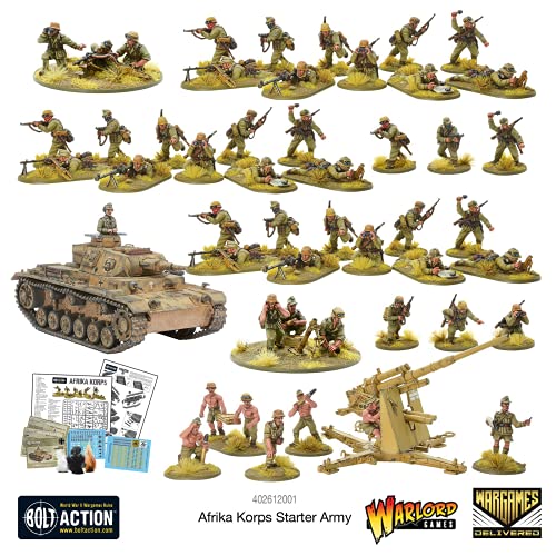 Bolt Action - Germany: Afrika Korps Starter Set + Digital Guide: Armies of Germany 2nd Edition Bolt Action - Germany: Afrika Korps Starter Set + Digital Guide: Armies of Germany 2nd Edition