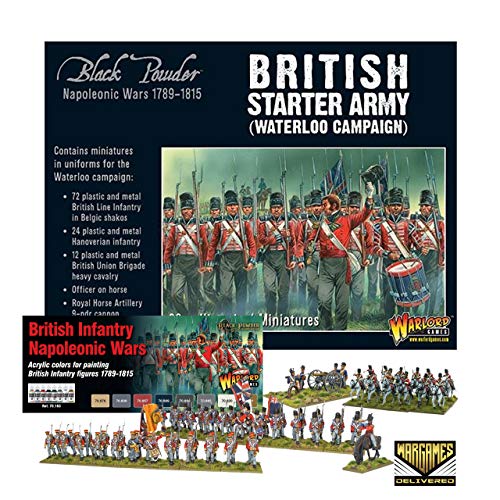 Black Powder - Napoleonic British: British Starter Army (Waterloo Campaign) & Vallejo Paint Set Black Powder - Napoleonic British: British Starter Army (Waterloo Campaign) & Vallejo Paint Set