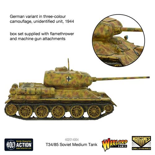Bolt Action - Tank War: T-34/85 German Medium Tank + Digital Guide Bolt Action - Tank War: T-34/85 German Medium Tank + Digital Guide