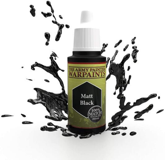 The Army Painter - Warpaints: Matt Black (18ml/0.6oz) The Army Painter - Warpaints: Matt Black (18ml/0.6oz)