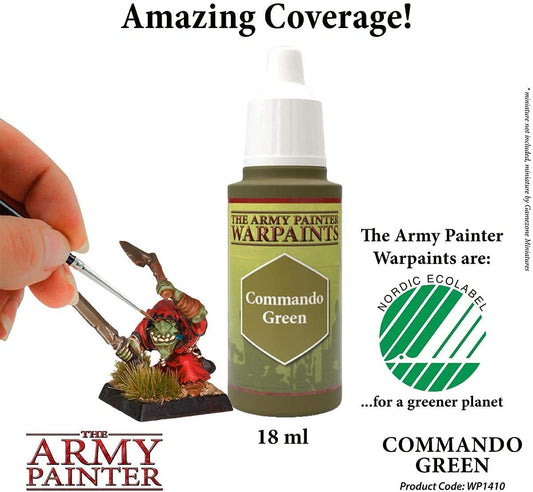 The Army Painter - Warpaints: Commando Green (18ml/0.6oz) The Army Painter - Warpaints: Commando Green (18ml/0.6oz)