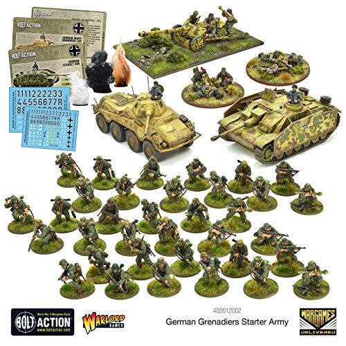 Bolt Action - Germany: German Grenadiers Starter Army and German Army Paint Set Bolt Action - Germany: German Grenadiers Starter Army and German Army Paint Set