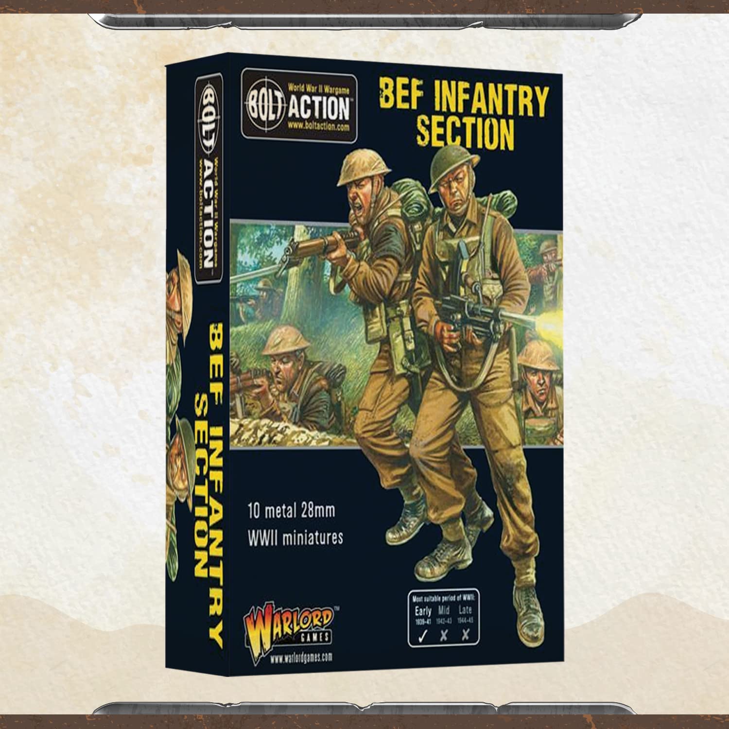 Bolt Action - Great Britain: BEF Infantry Section Box (Metal) Bolt Action - Great Britain: BEF Infantry Section Box (Metal)