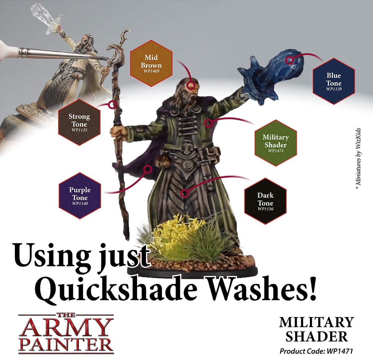 The Army Painter - Quickshade Washes: Military Shader (18ml/0.6oz) The Army Painter - Quickshade Washes: Military Shader (18ml/0.6oz)