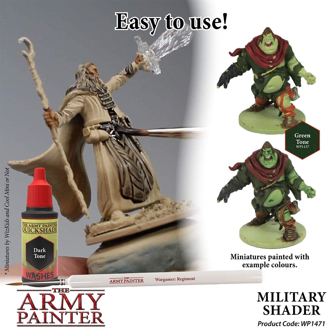 The Army Painter - Quickshade Washes: Military Shader (18ml/0.6oz) The Army Painter - Quickshade Washes: Military Shader (18ml/0.6oz)