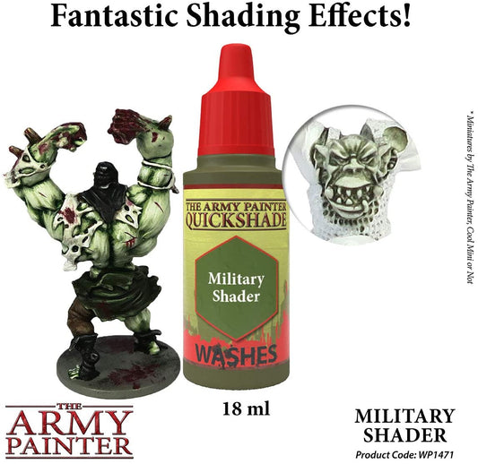 The Army Painter - Quickshade Washes: Military Shader (18ml/0.6oz) The Army Painter - Quickshade Washes: Military Shader (18ml/0.6oz)