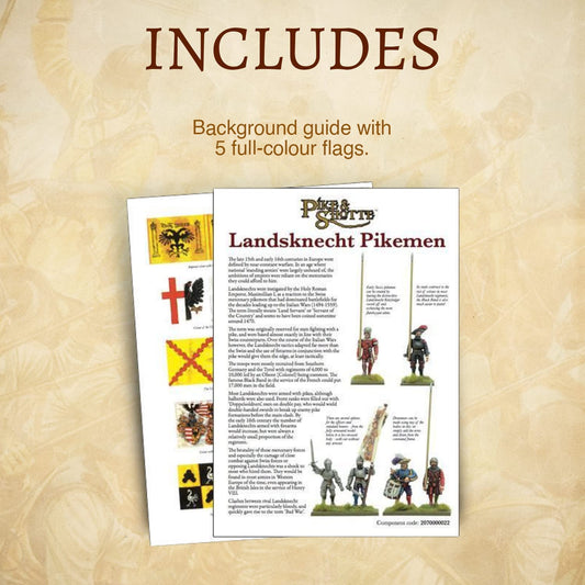 Pike & Shotte: Italian Wars 1494 - 1559: Landsknechts Pikemen Pike & Shotte: Italian Wars 1494 - 1559: Landsknechts Pikemen