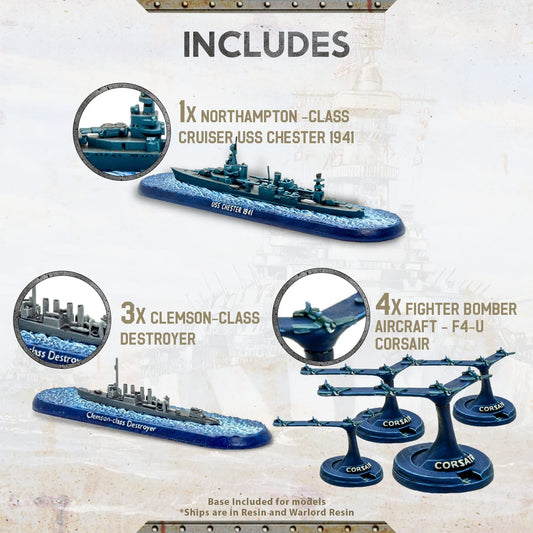 Victory at Sea - US Navy: US Navy Fleet Starter Set Victory at Sea - US Navy: US Navy Fleet Starter Set