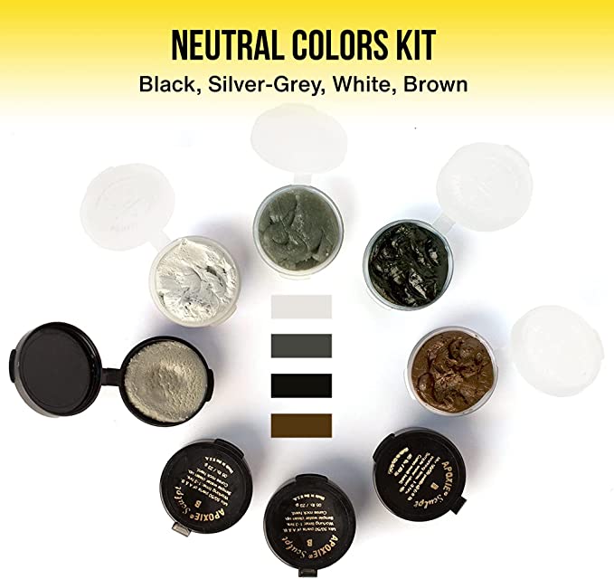 Wargames Delivered Apoxie Sculpt Color Kits for Molding, Creative Styles, Filling, and Home Decor with Adhesive Power Waterproof Air Dry Clay by Aves