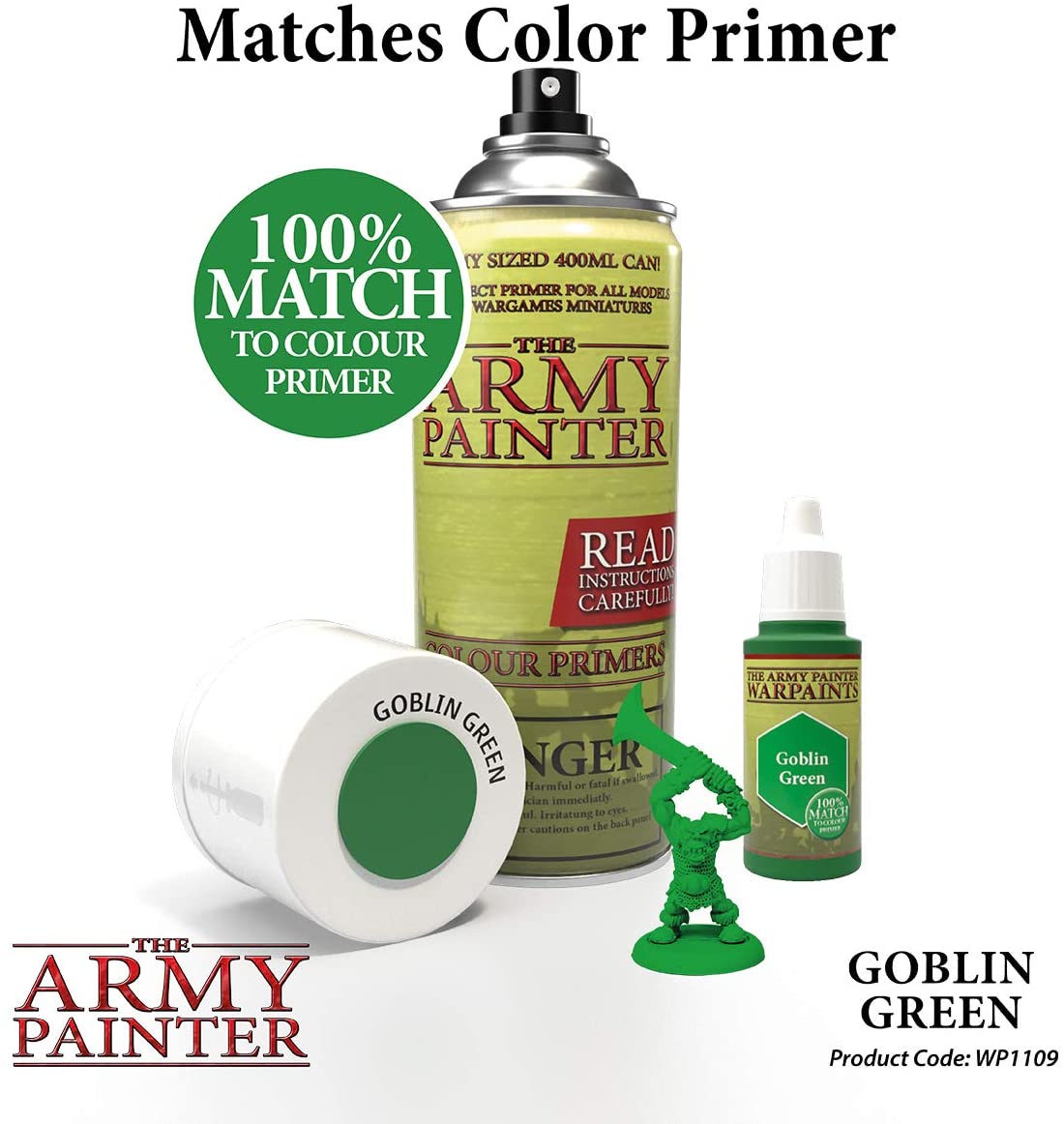 The Army Painter - Warpaints: Goblin Green (18ml/0.6oz)
