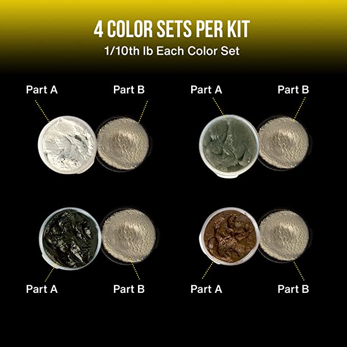 Wargames Delivered Apoxie Sculpt Color Kits for Molding, Creative Styles, Filling, and Home Decor with Adhesive Power Waterproof Air Dry Clay by Aves