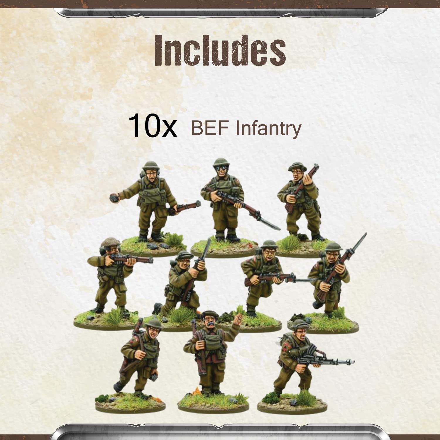 Bolt Action - Great Britain: BEF Infantry Section Box (Metal) Bolt Action - Great Britain: BEF Infantry Section Box (Metal)