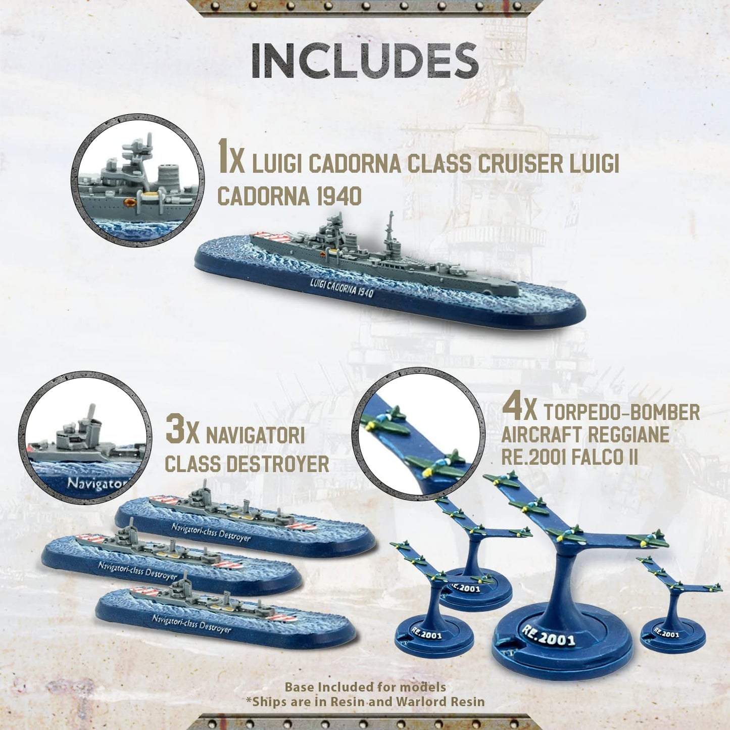 Victory at Sea - Regia Marina: Regia Marina Fleet