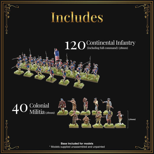 Black Powder - American War of Independence: Continental Army Starter Set Black Powder - American War of Independence: Continental Army Starter Set