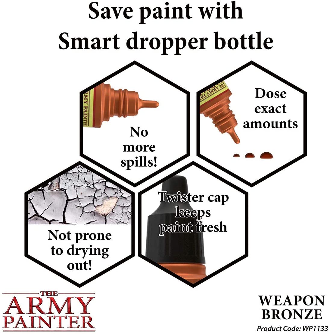 The Army Painter - Warpaints Metallics: Weapon Bronze (18ml/0.6oz)
