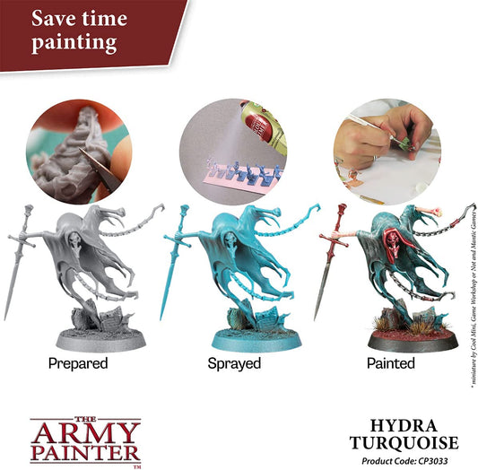 The Army Painter - Colour Primer: Hydra Turquoise (400ml/13.5oz) The Army Painter - Colour Primer: Hydra Turquoise (400ml/13.5oz)