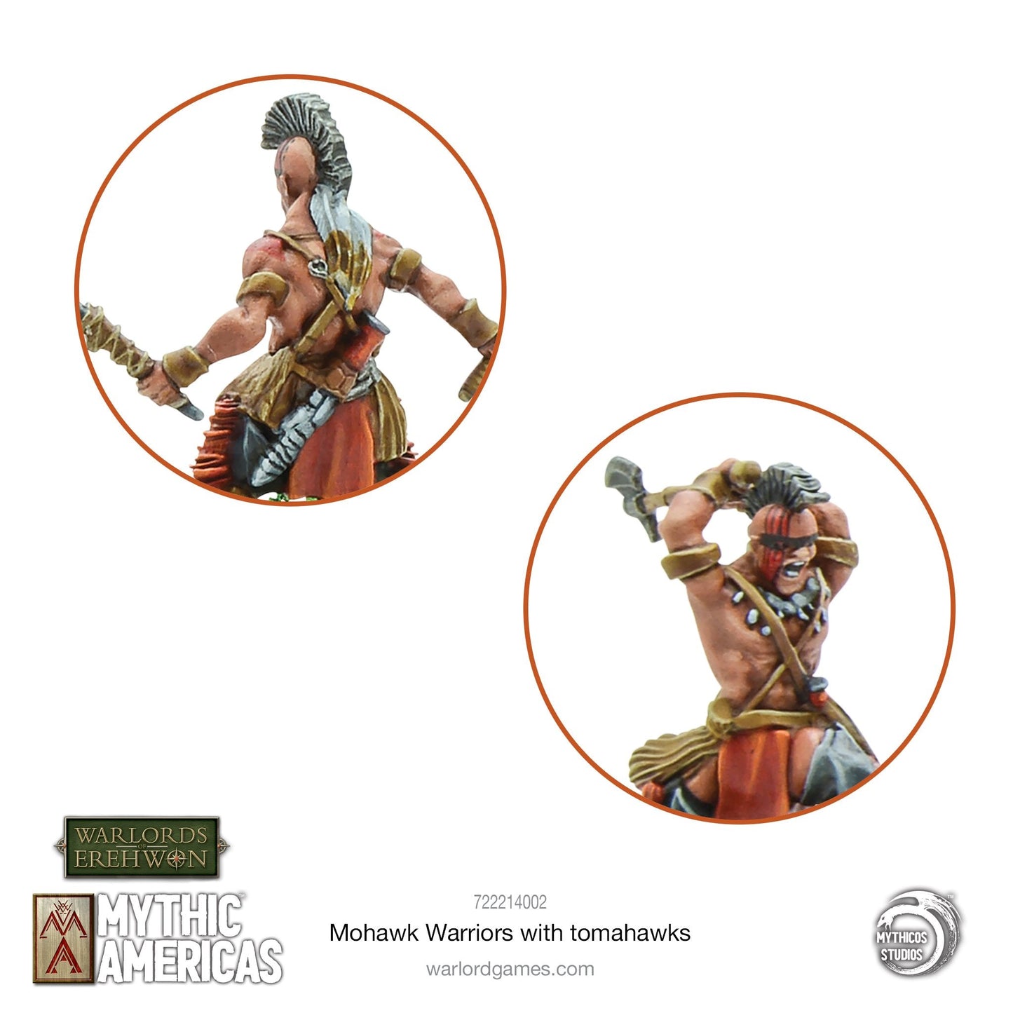 Mythic Americas - Tribal Nations: Mohawk Warriors with Tomahawks