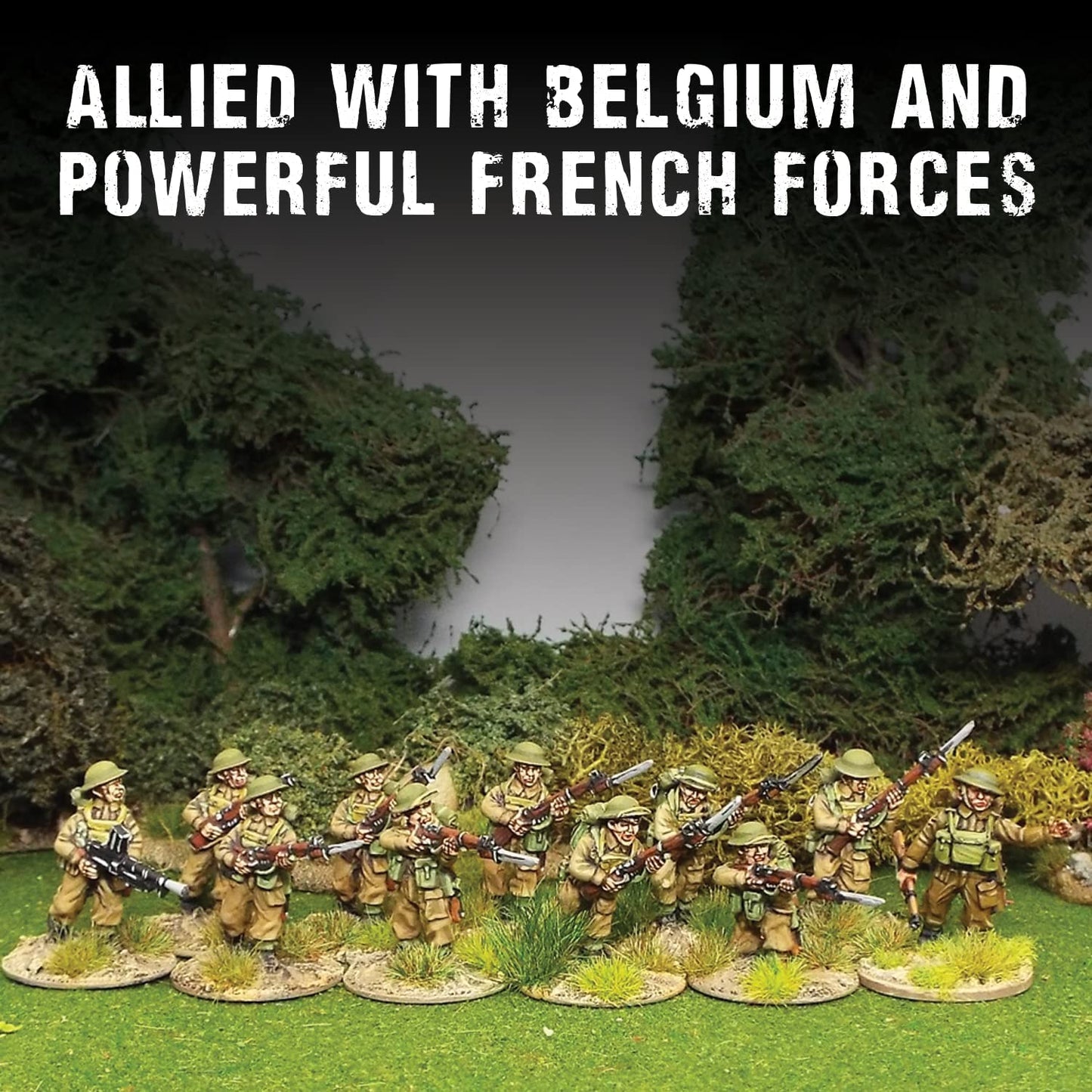 Bolt Action - Great Britain: BEF Infantry Section Box (Metal)