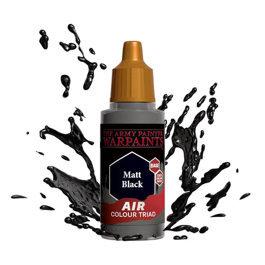 Army Painter Warpraints Air Acrylic Singles - Matt Black Army Painter Warpraints Air Acrylic Singles - Matt Black