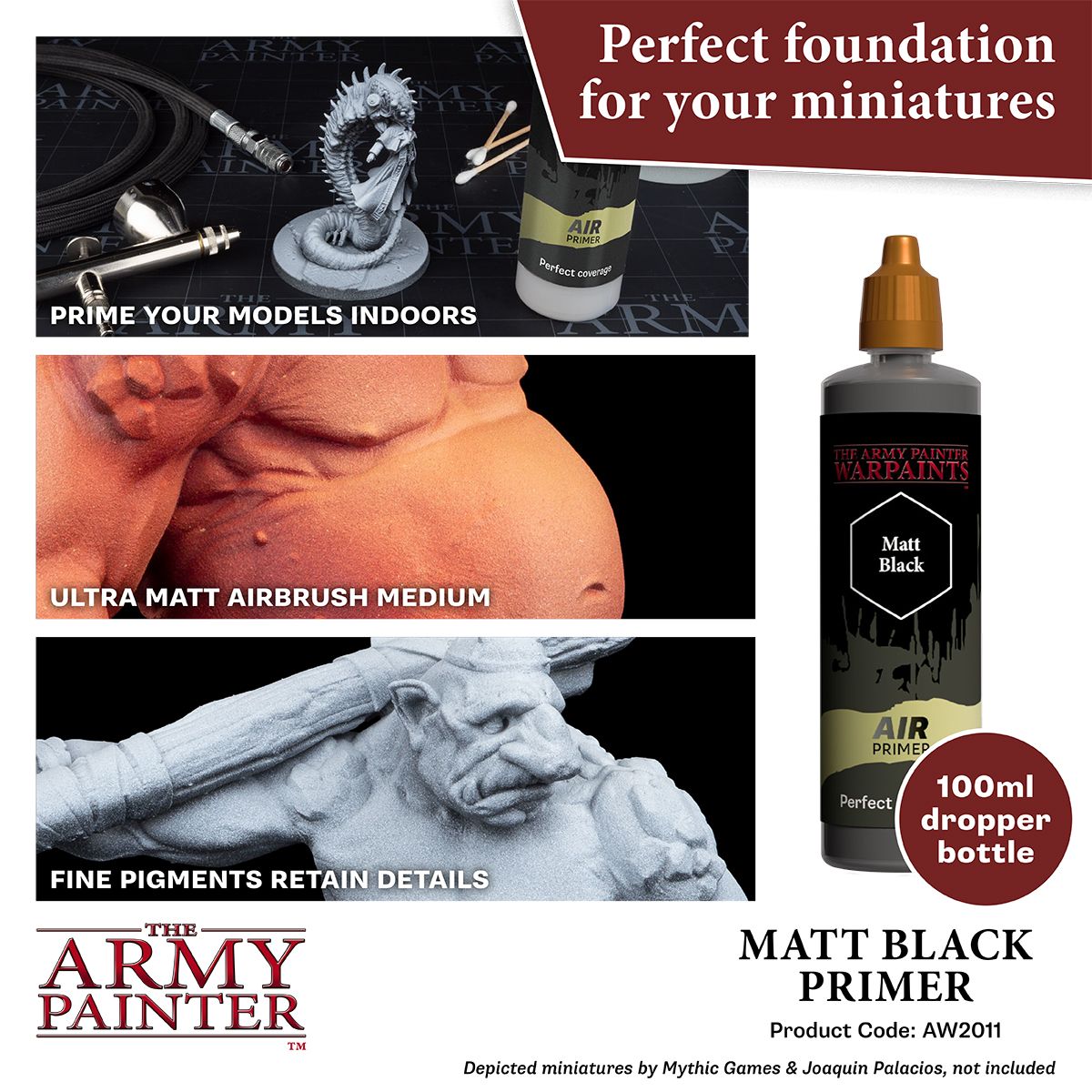 The Army Painter - Warpaints Air: Airbrush Primer Bundle (3x100 ml)
