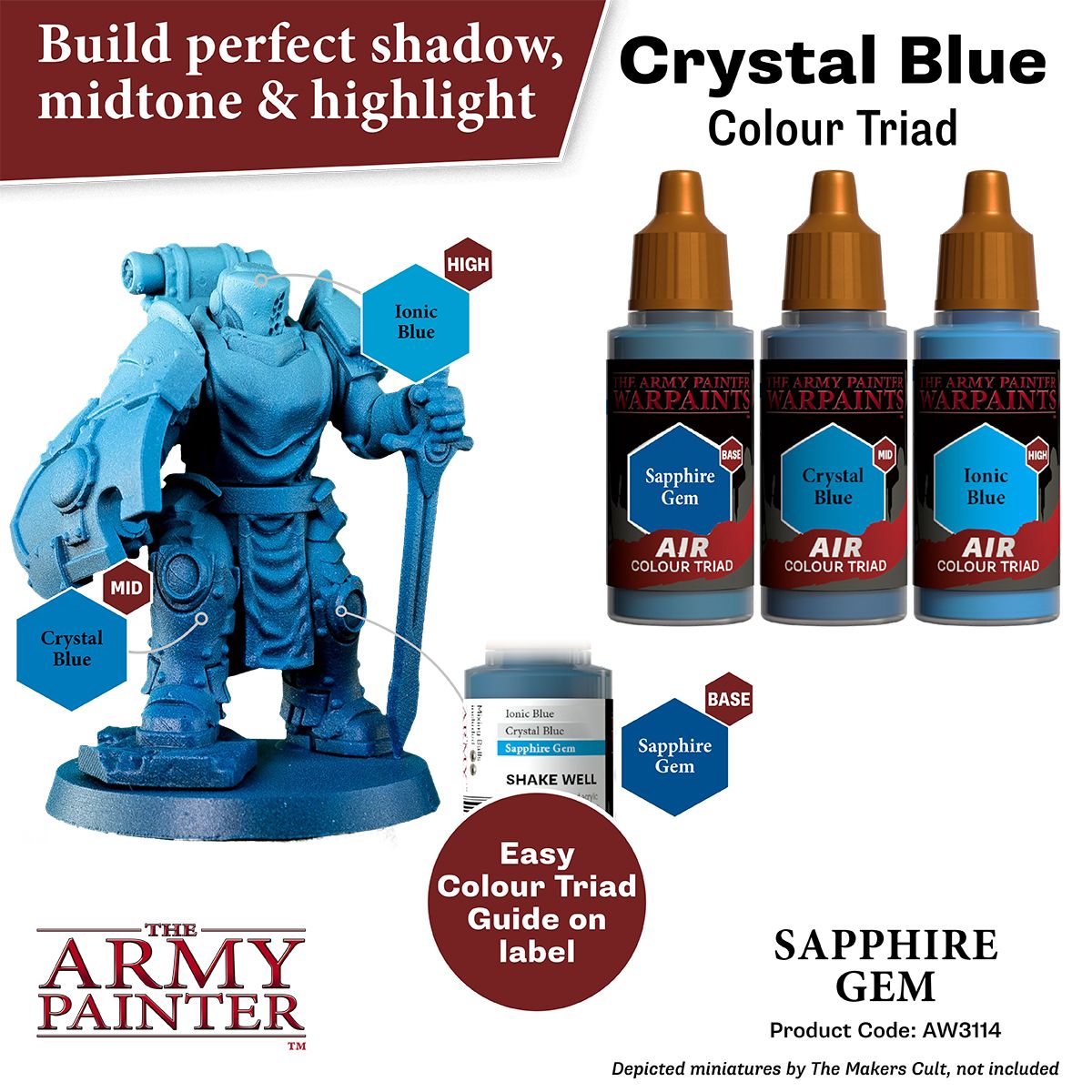 The Army Painter - Warpaints Air: Sapphire Gem (18ml/0.6oz)