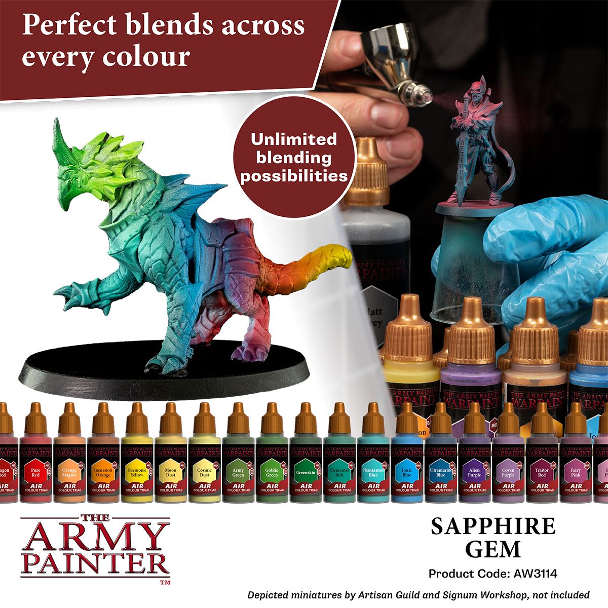 The Army Painter - Warpaints Air: Sapphire Gem (18ml/0.6oz)