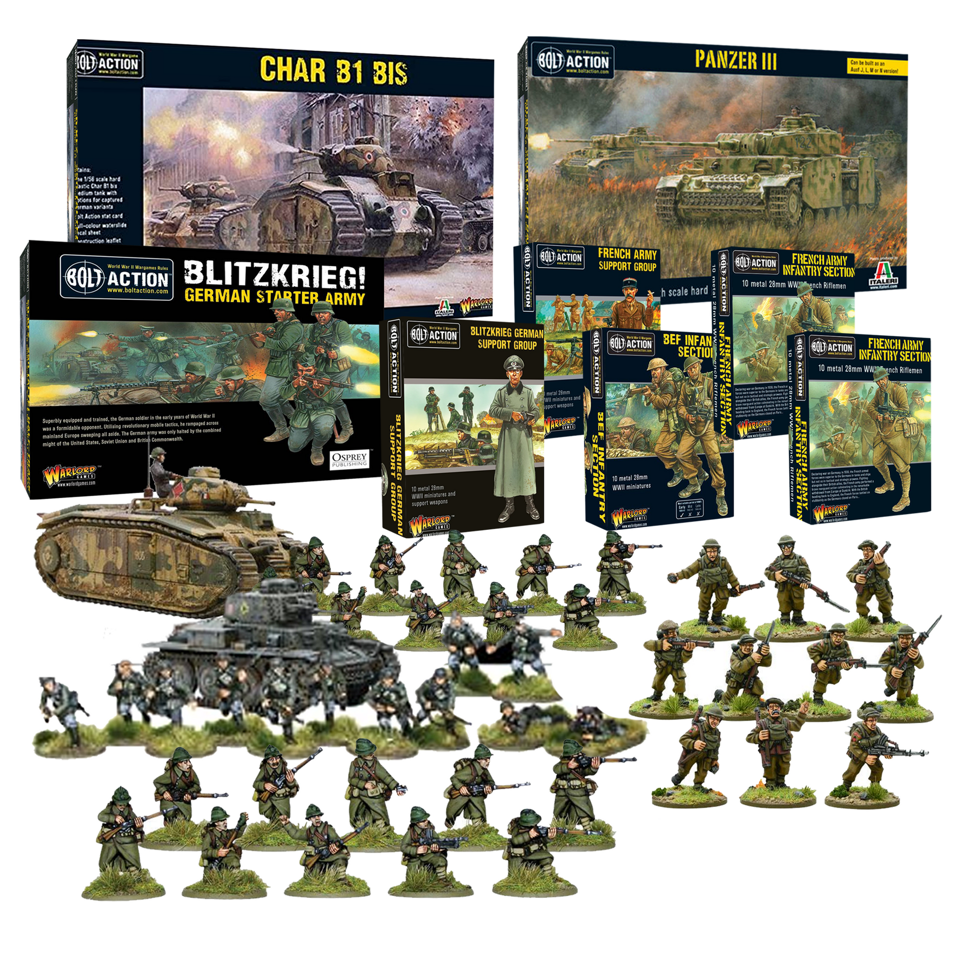 Bolt Action - Fall of France Starter Bundle Bolt Action - Fall of France Starter Bundle