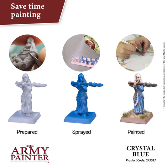 The Army Painter - Colour Primer: Crystal Blue (400ml/13.5oz) The Army Painter - Colour Primer: Crystal Blue (400ml/13.5oz)