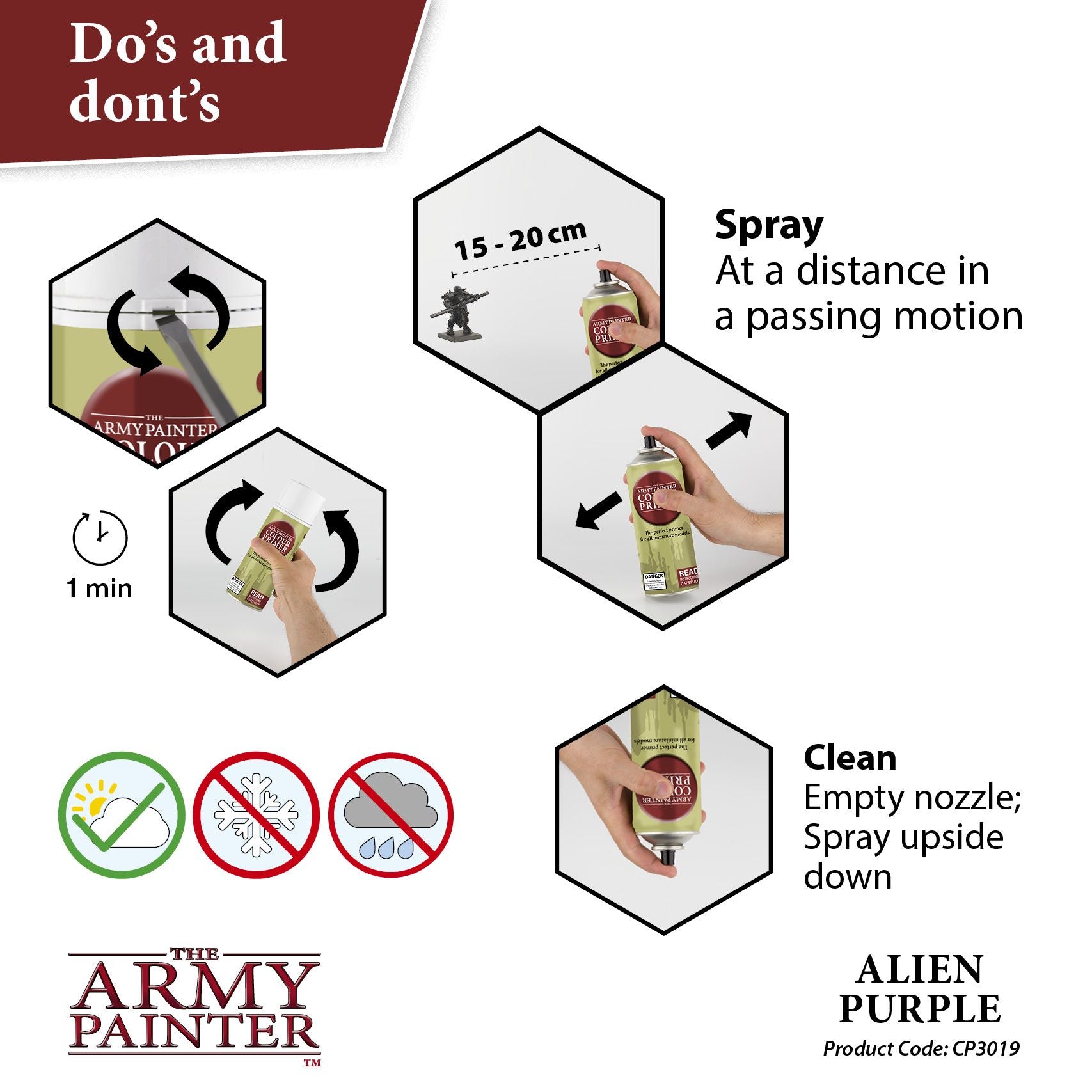 The Army Painter - Colour Primer: Alien Purple (400ml/13.5oz) The Army Painter - Colour Primer: Alien Purple (400ml/13.5oz)