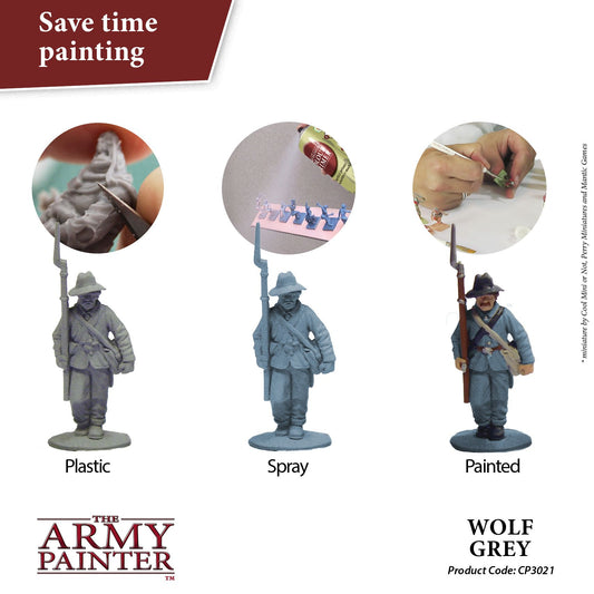 The Army Painter - Colour Primer: Wolf Grey The Army Painter - Colour Primer: Wolf Grey
