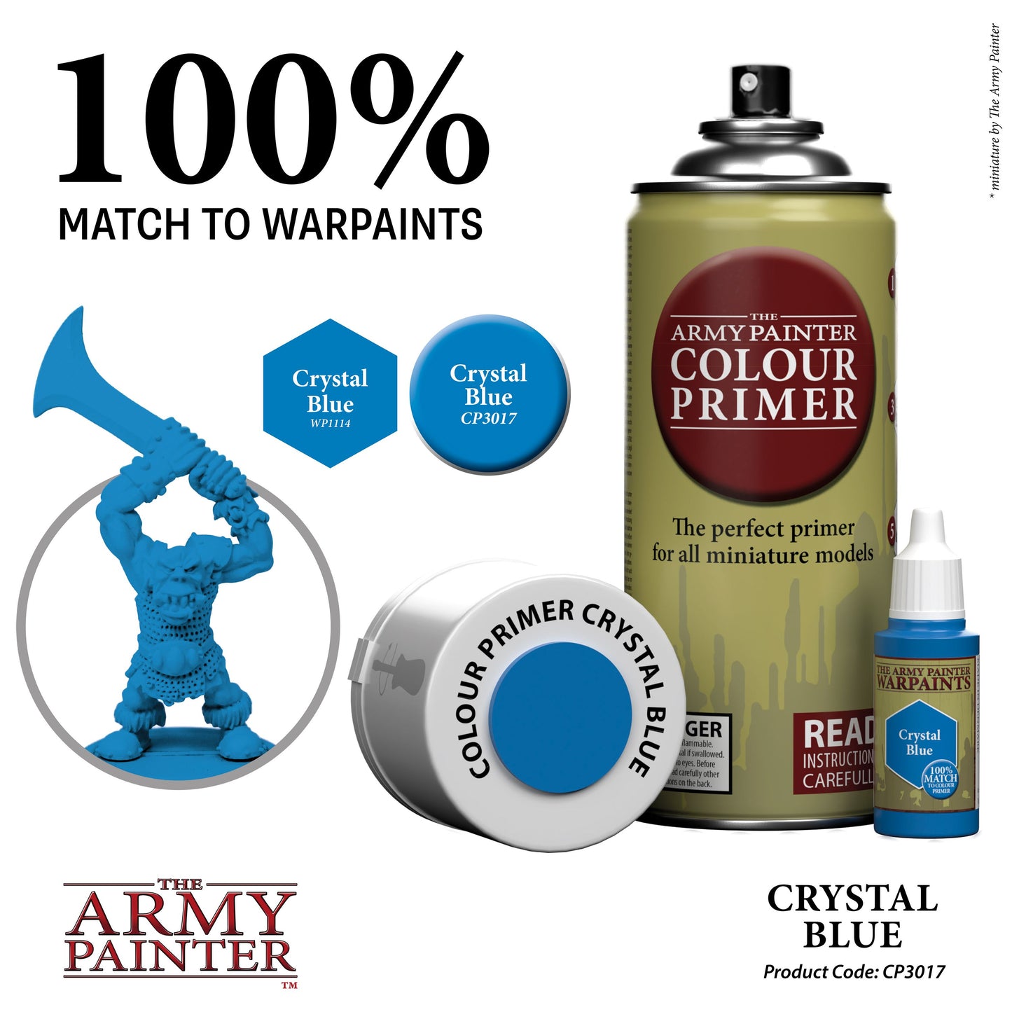 The Army Painter - Colour Primer: Crystal Blue (400ml/13.5oz)