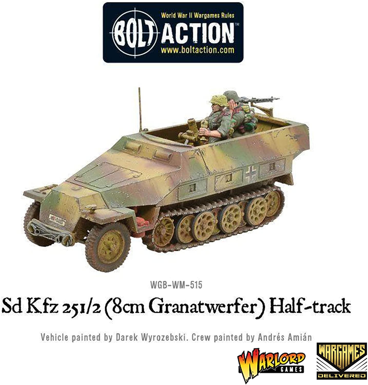 Bolt Action - Tank War: Sd.Kfz 251/2 Ausf D (8cm Granatwerfer) Half-Track + Digital Guide