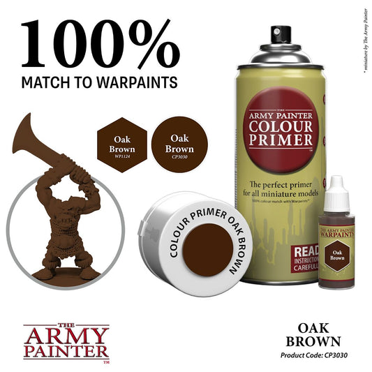 The Army Painter - Colour Primer: Oak Brown The Army Painter - Colour Primer: Oak Brown