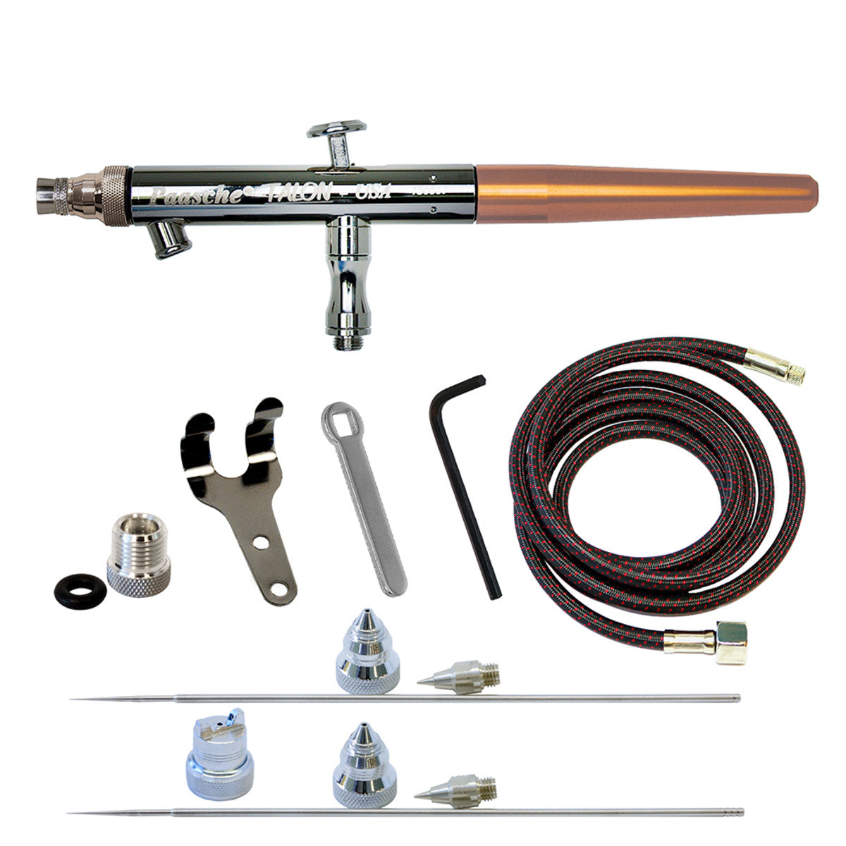 TS-3AS Double Action Siphon Feed W/.25, .38 & .66 Heads & Fan Aircap