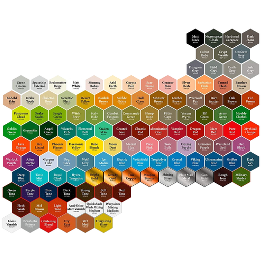 Army Painter Warpaints Acrylic Singles - Colour Palette Army Painter Warpaints Acrylic Singles - Colour Palette