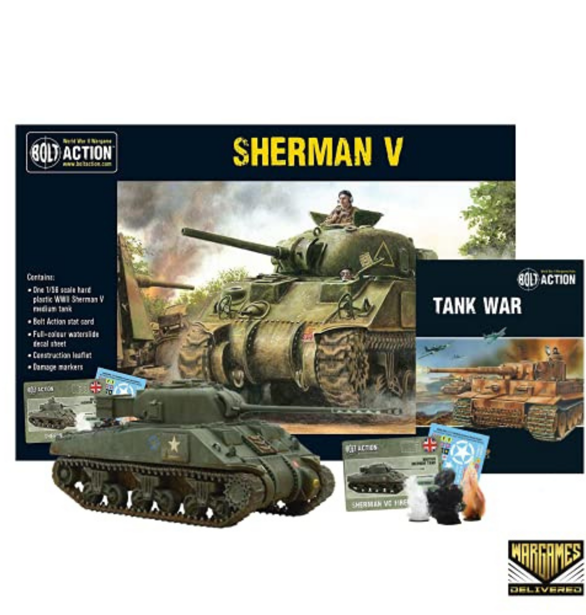 Bolt Action - Tank War: Sherman V Tank + Digital Guide Bolt Action - Tank War: Sherman V Tank + Digital Guide