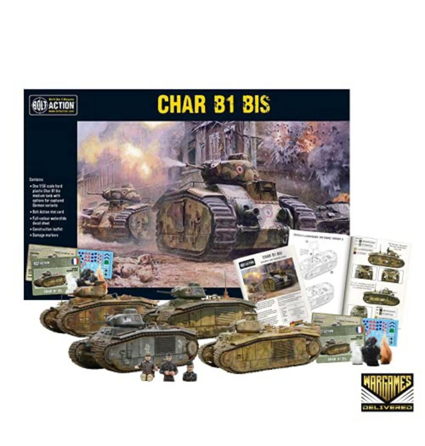 Bolt Action: Char B1 Bis + Digital Guide: Tank War