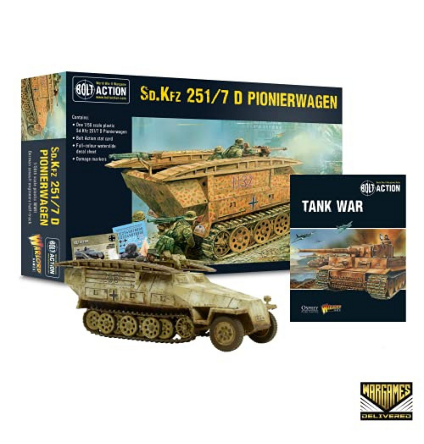 Bolt Action - Tank War: Sd.Kfz 251 D Pionierwagen German Tank + Digital Guide