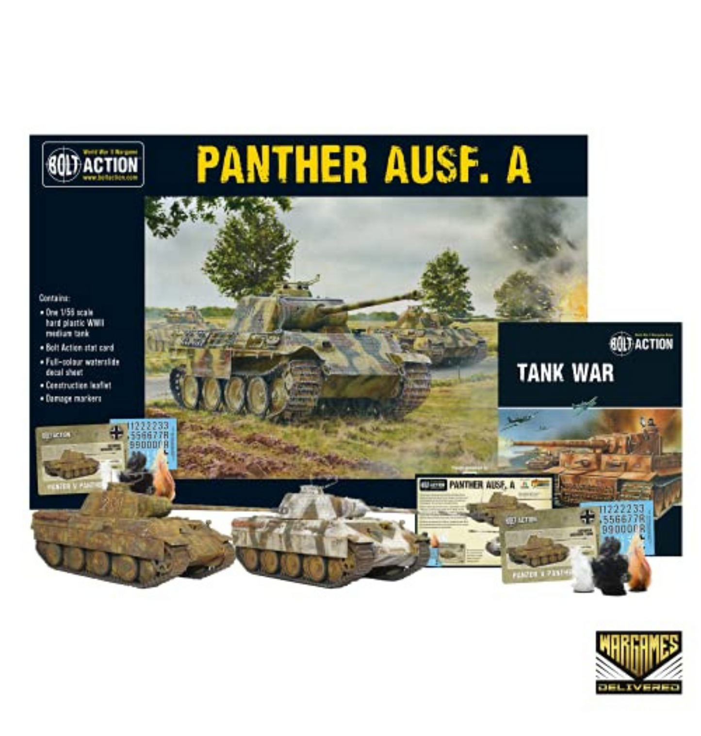 Bolt Action - Tank War: Panther Ausf A German Tank + Digital Guide